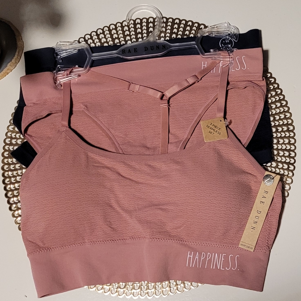 Rae Dunn 3 Piece Bra and Panty